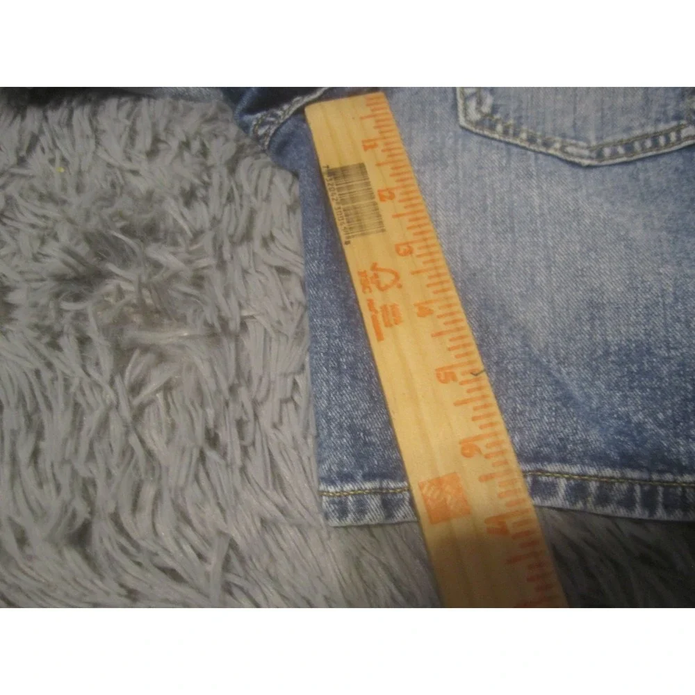 Children's Place Jean Shorts 7 Blue Denim Distressed Adjustable Waist